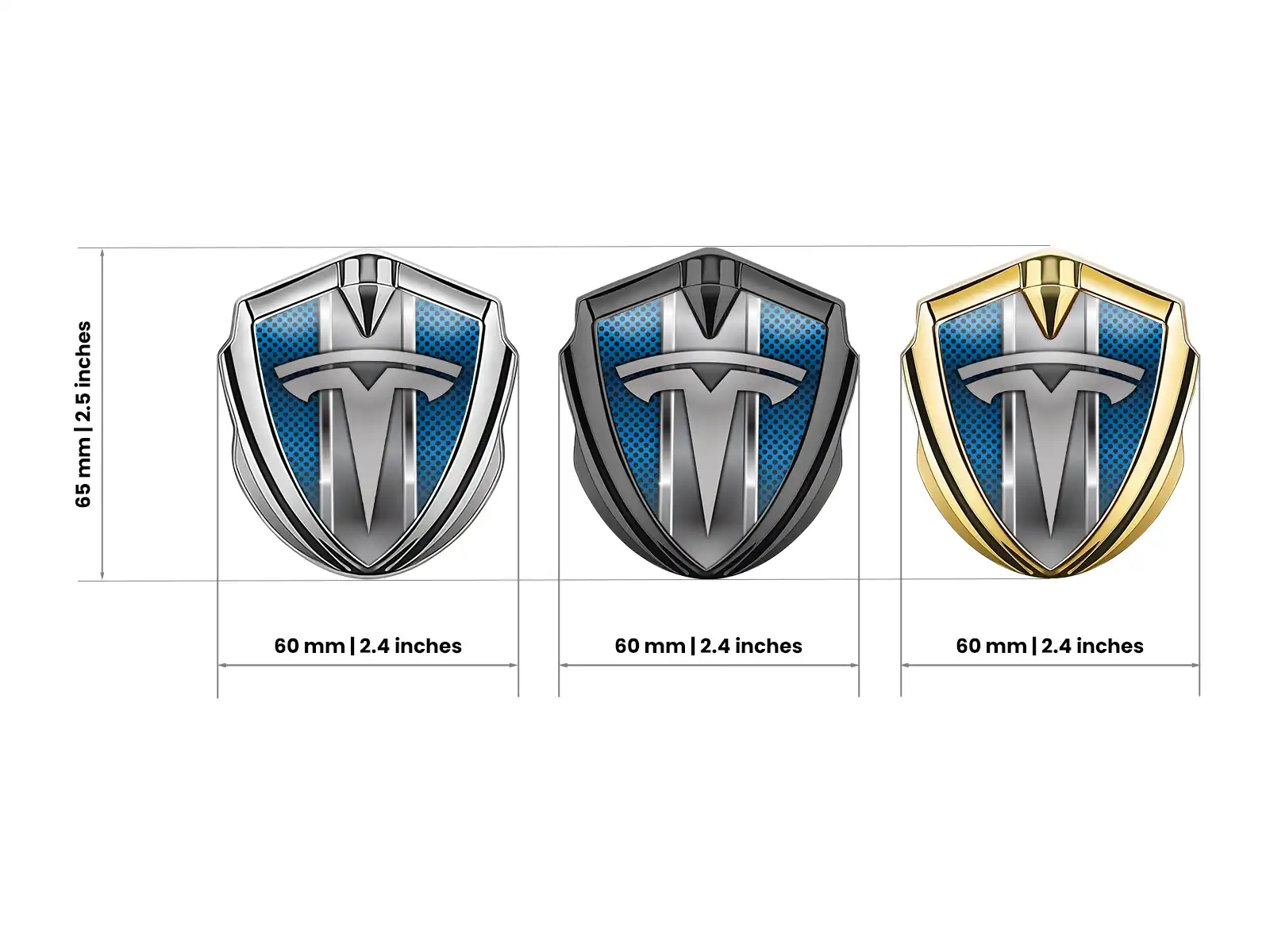 Tesla Metal Emblem Badge Durable Premium Feel